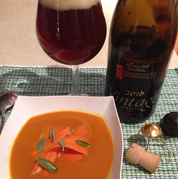 Caramelized Carrot Soup with 2010 Rodenbach