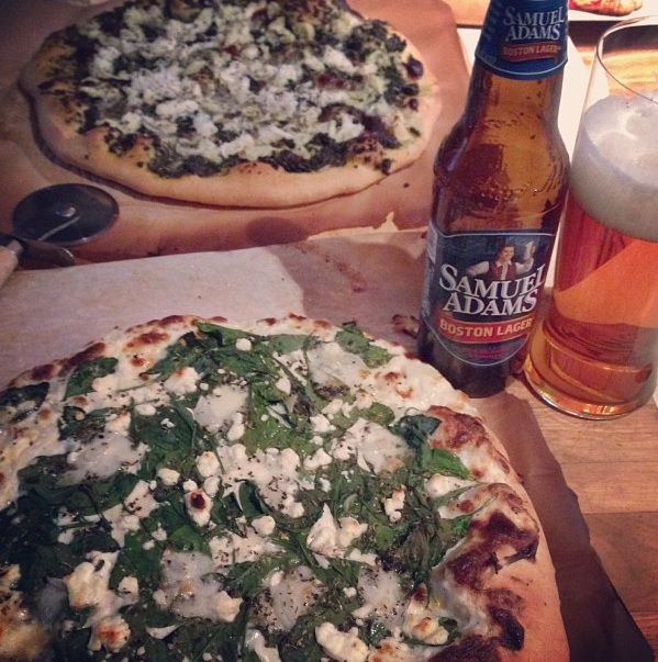 Homemade Crab and White Pizzas