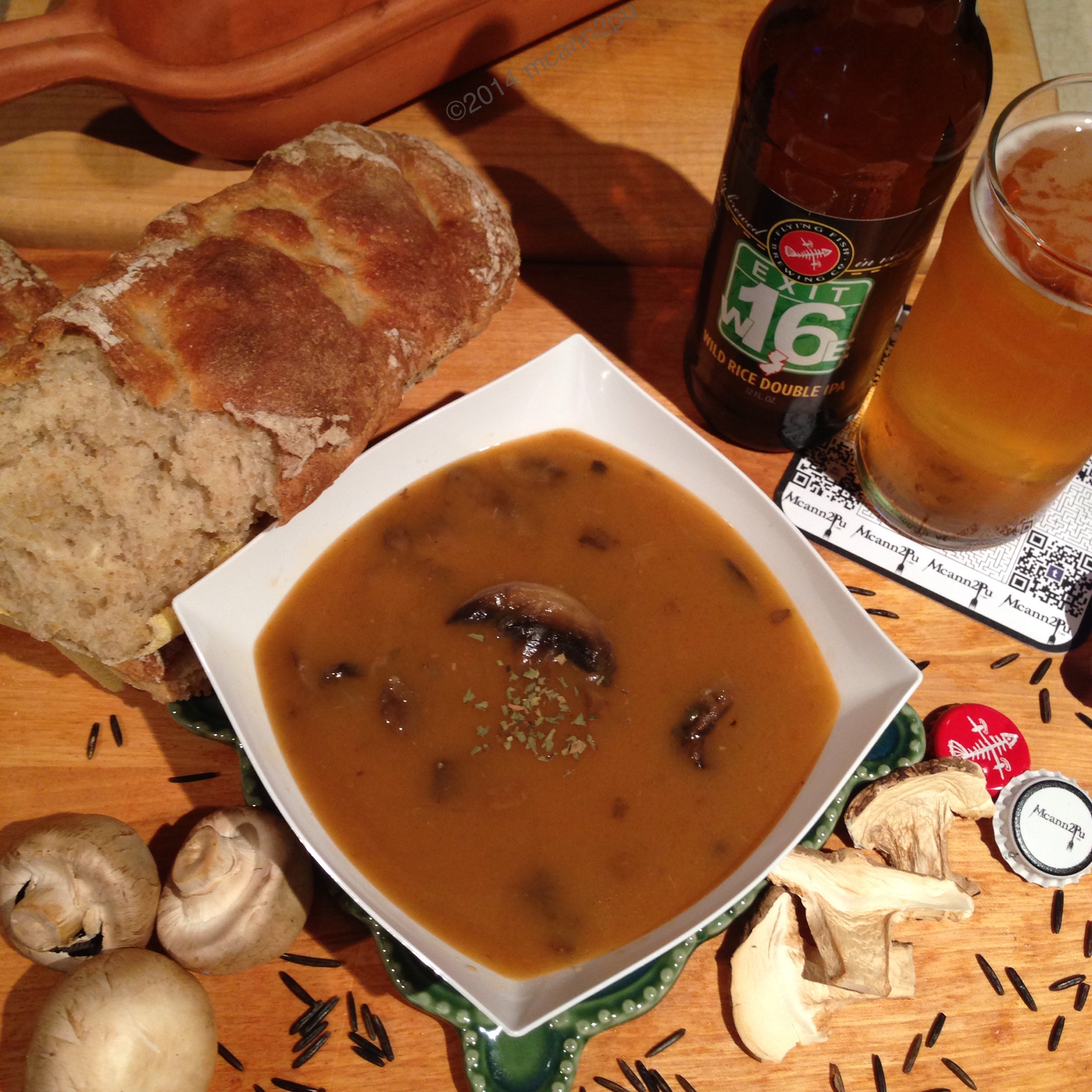 Wild Rice and Mushroom Soup