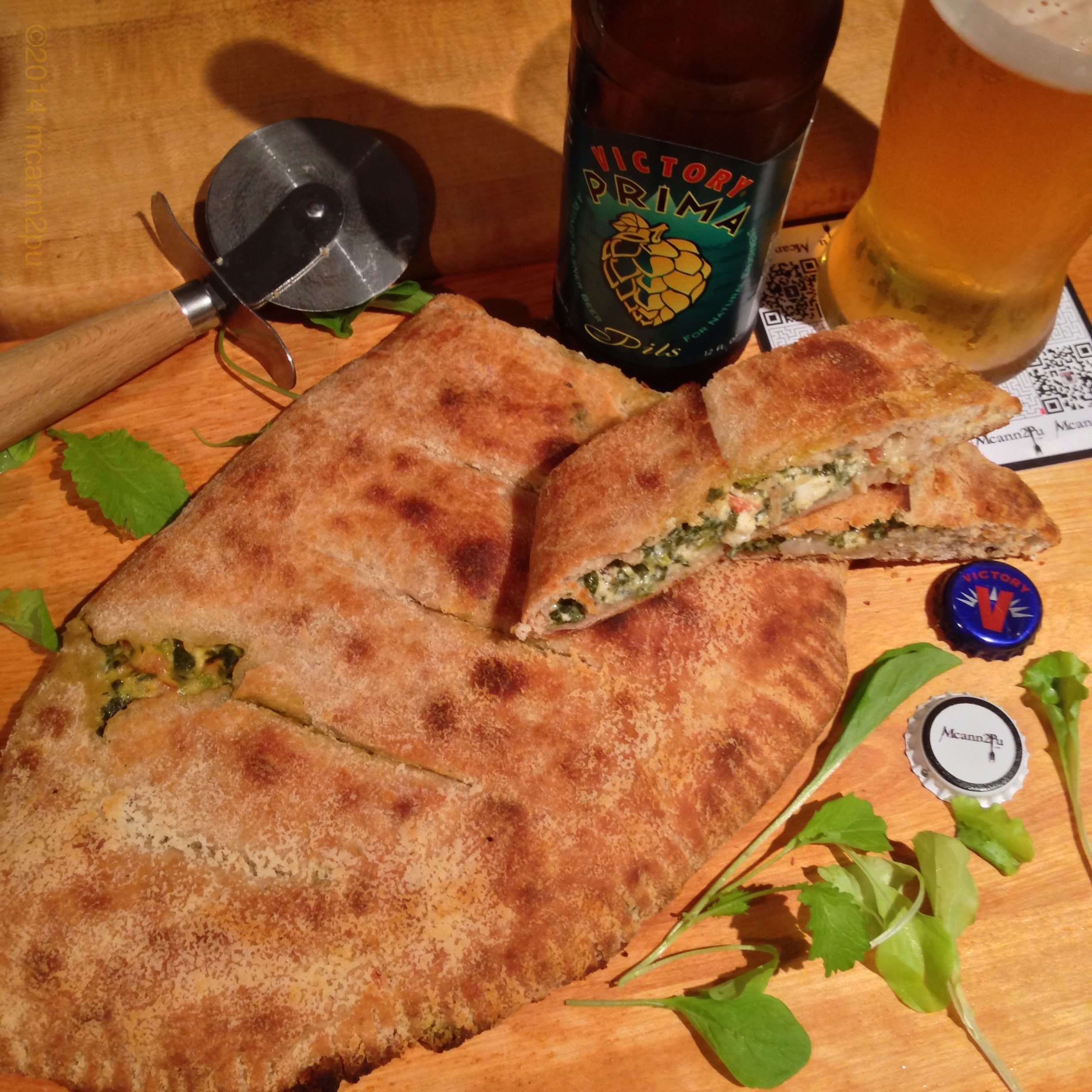 Spanakopita style Calzone