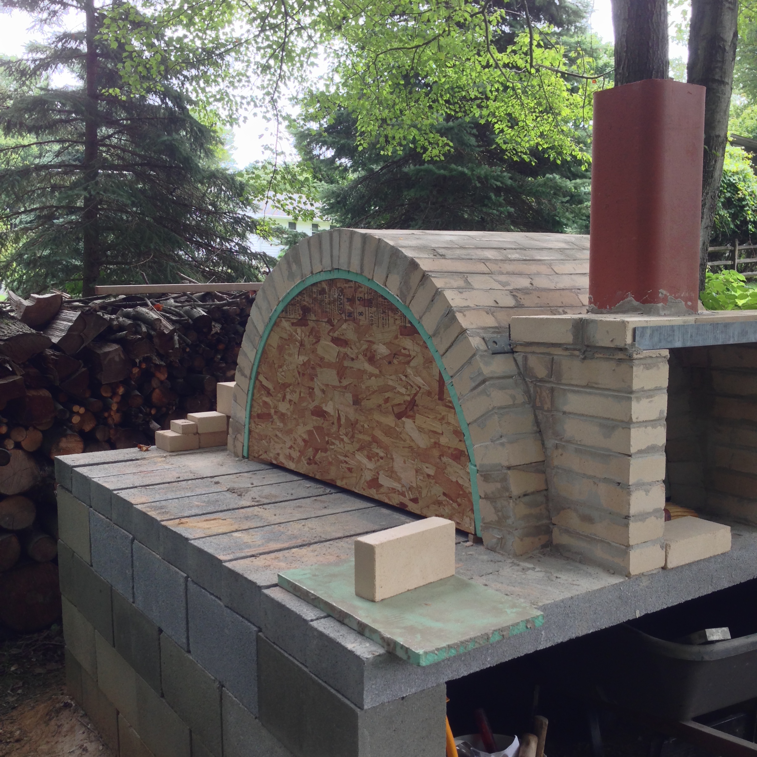 Homemade Wood-Fired Brick Oven