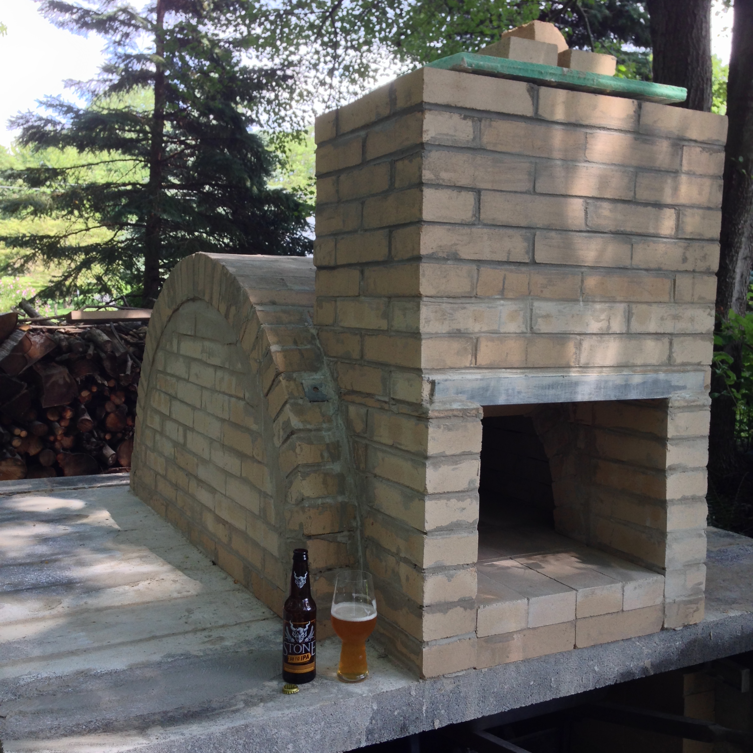 Homemade Wood-Fired Brick Oven