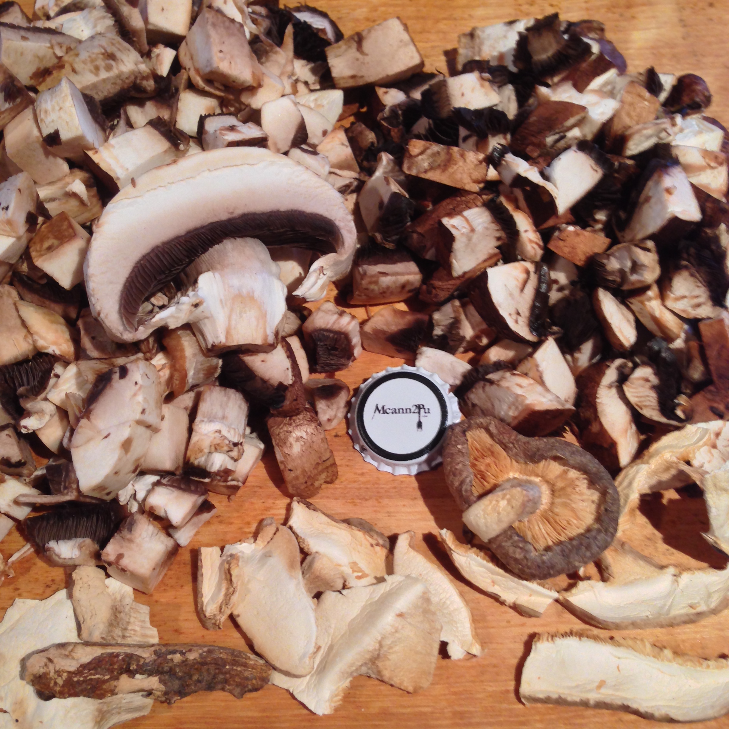 Mushroom Bisque Soup Prep