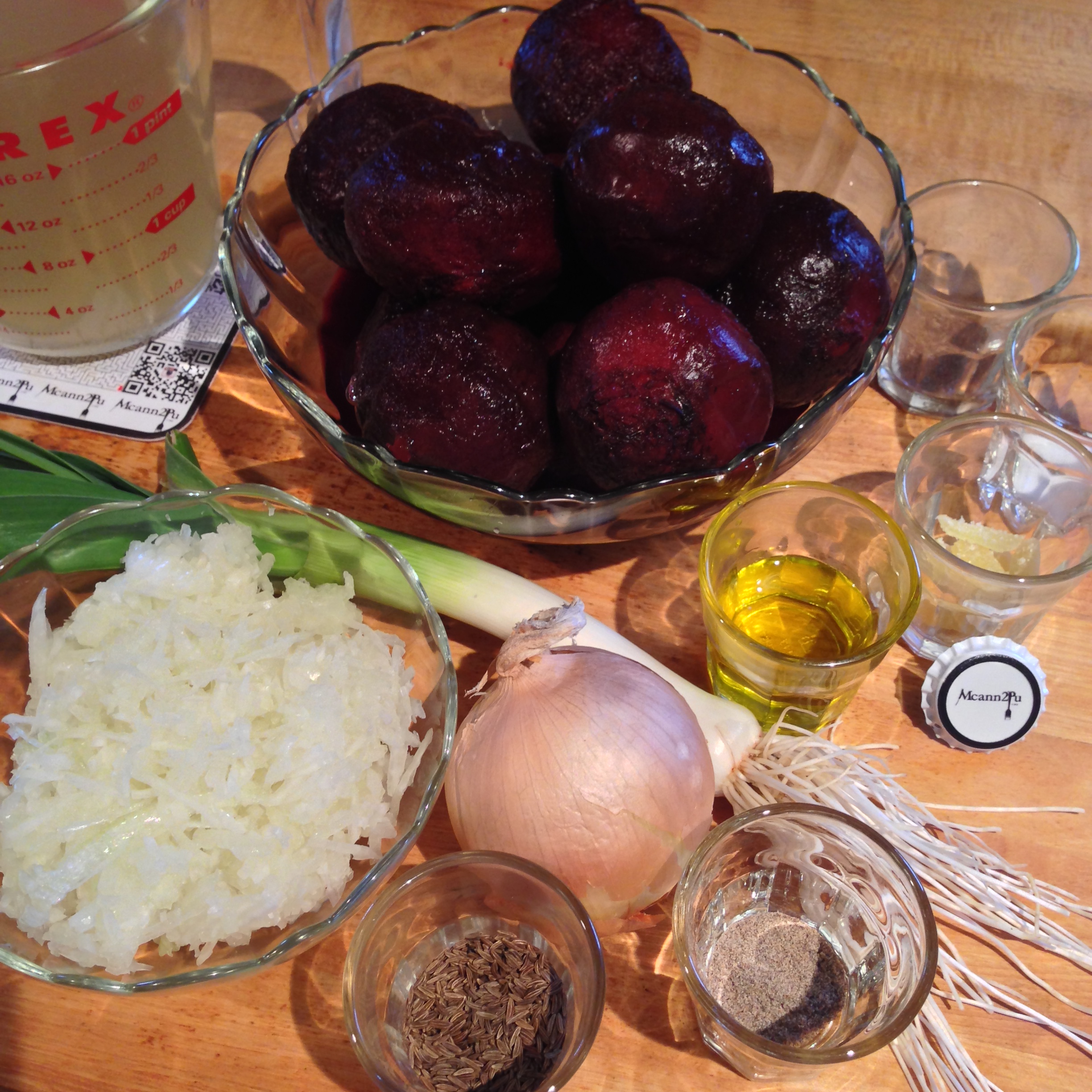 Caraway Beet Soup Prep