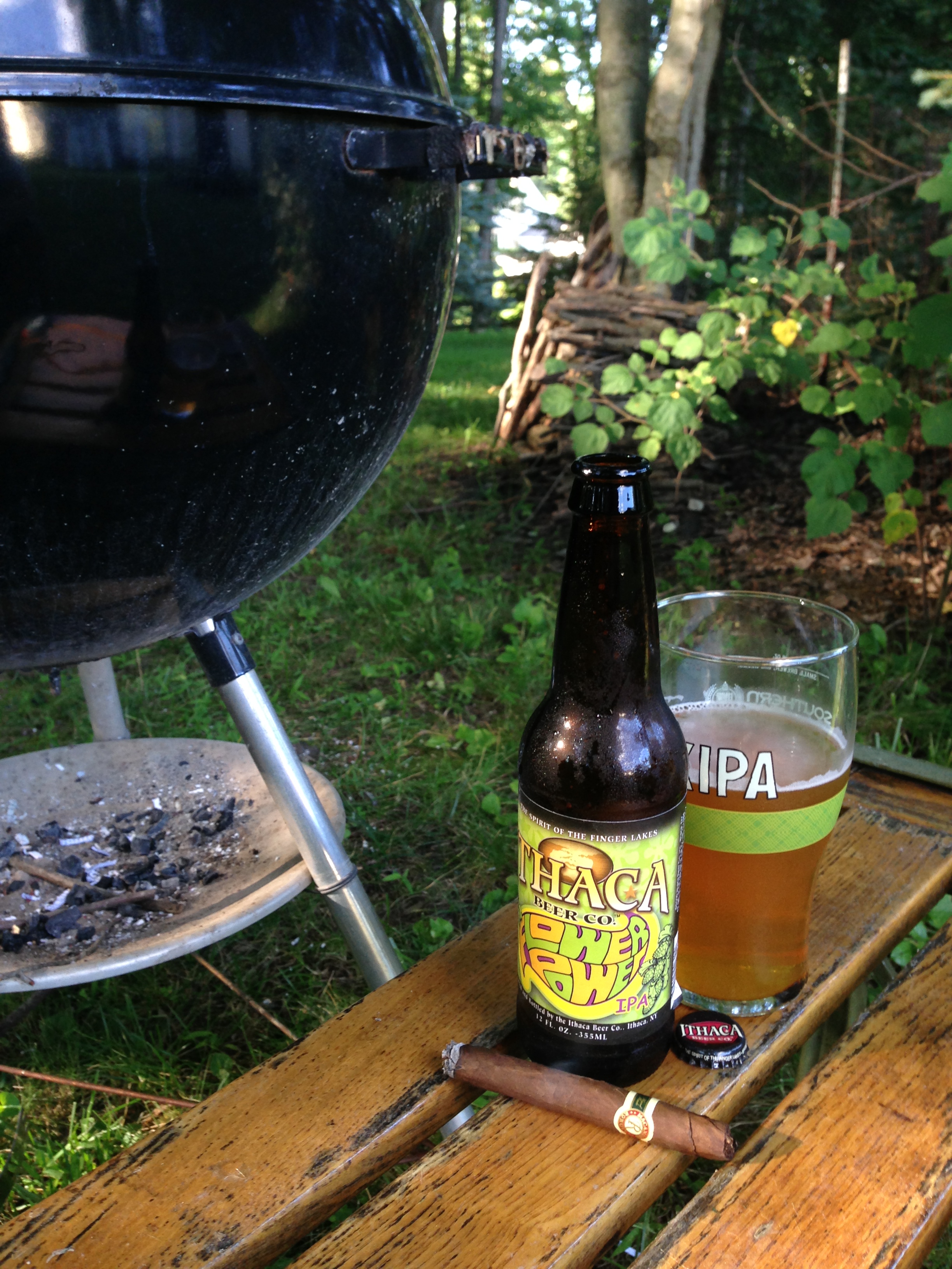Beer and Cigar while Grilling