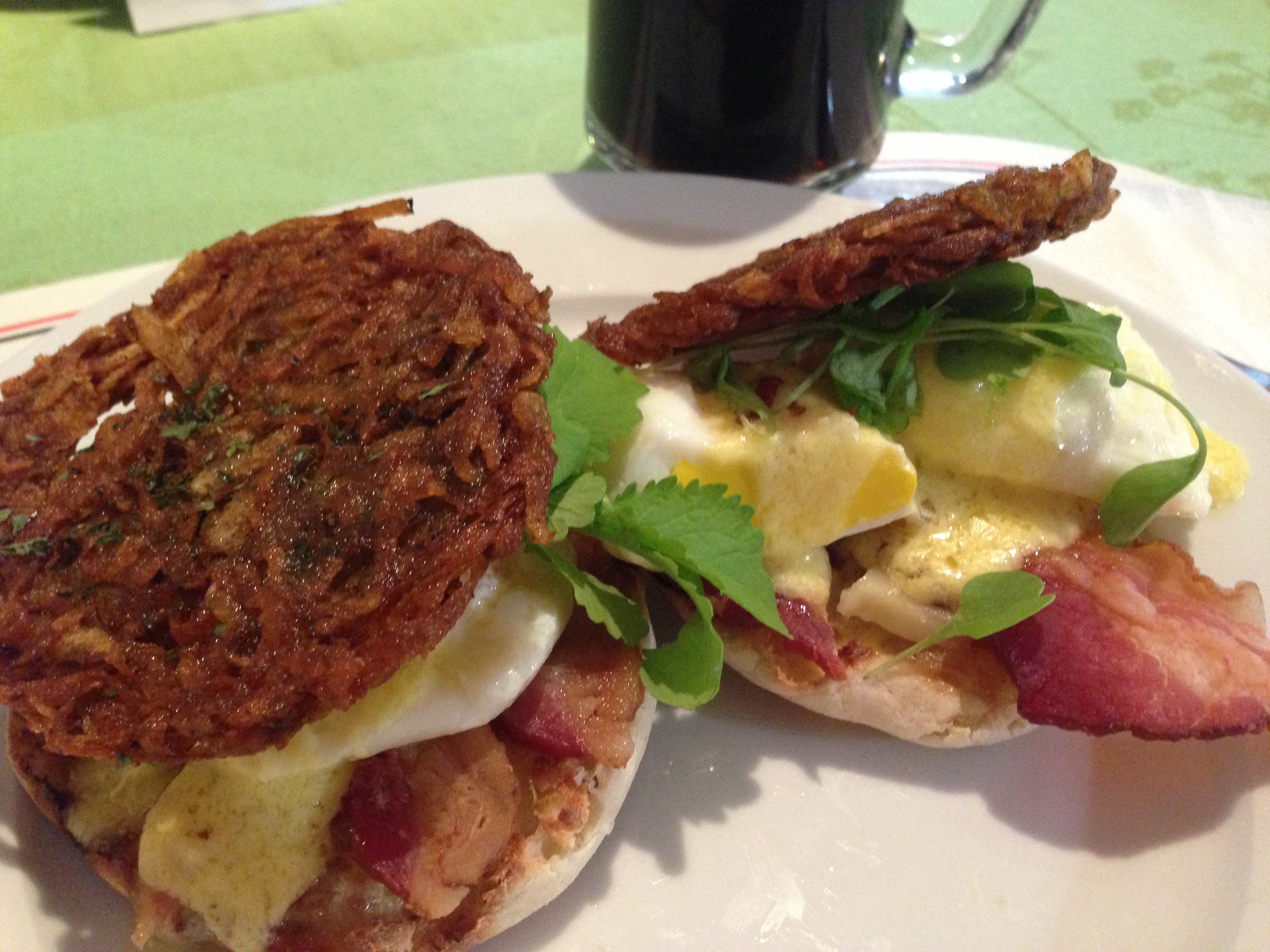 Poached Egg Sandwich Close Up