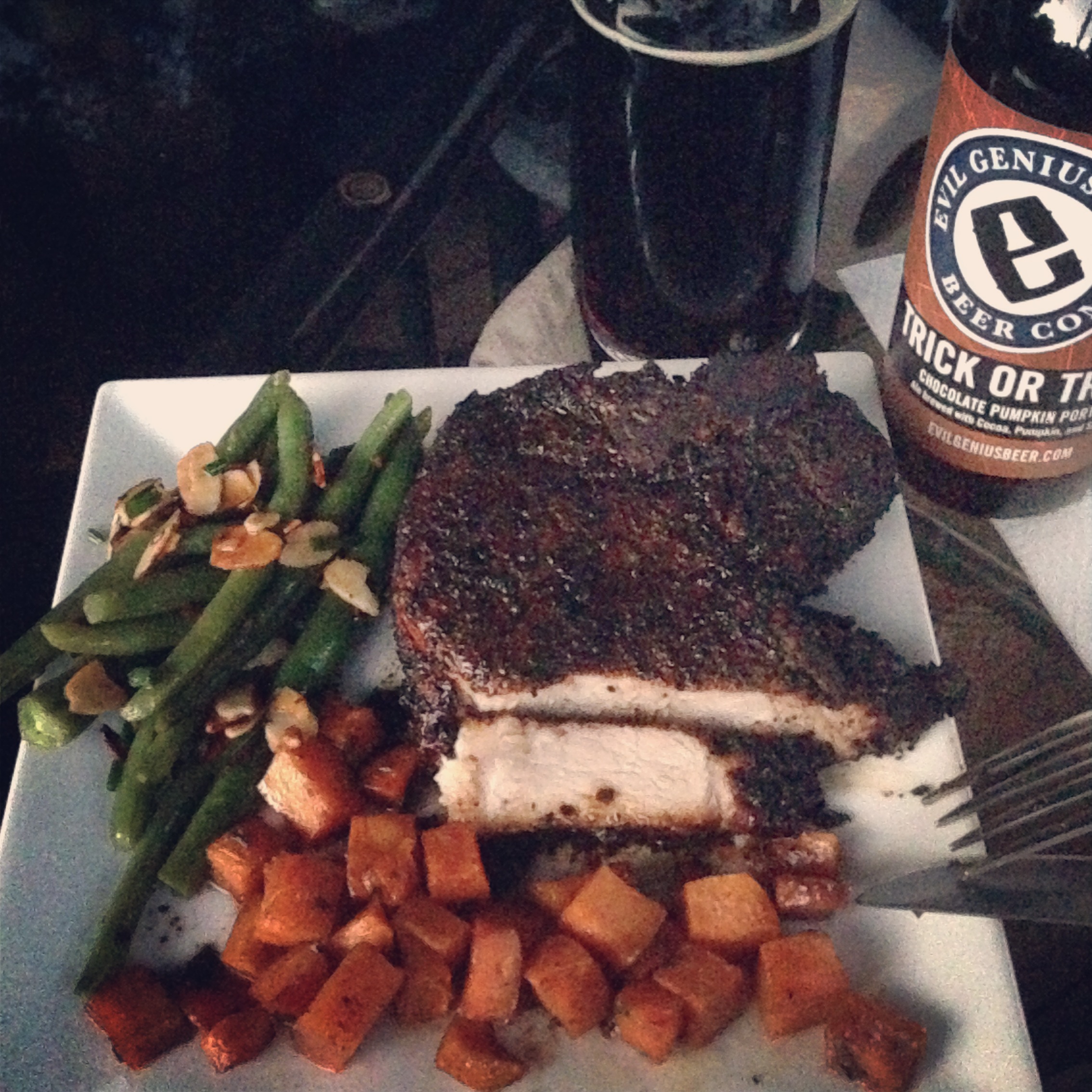 Coffee-rubbed Porterhouse Steak