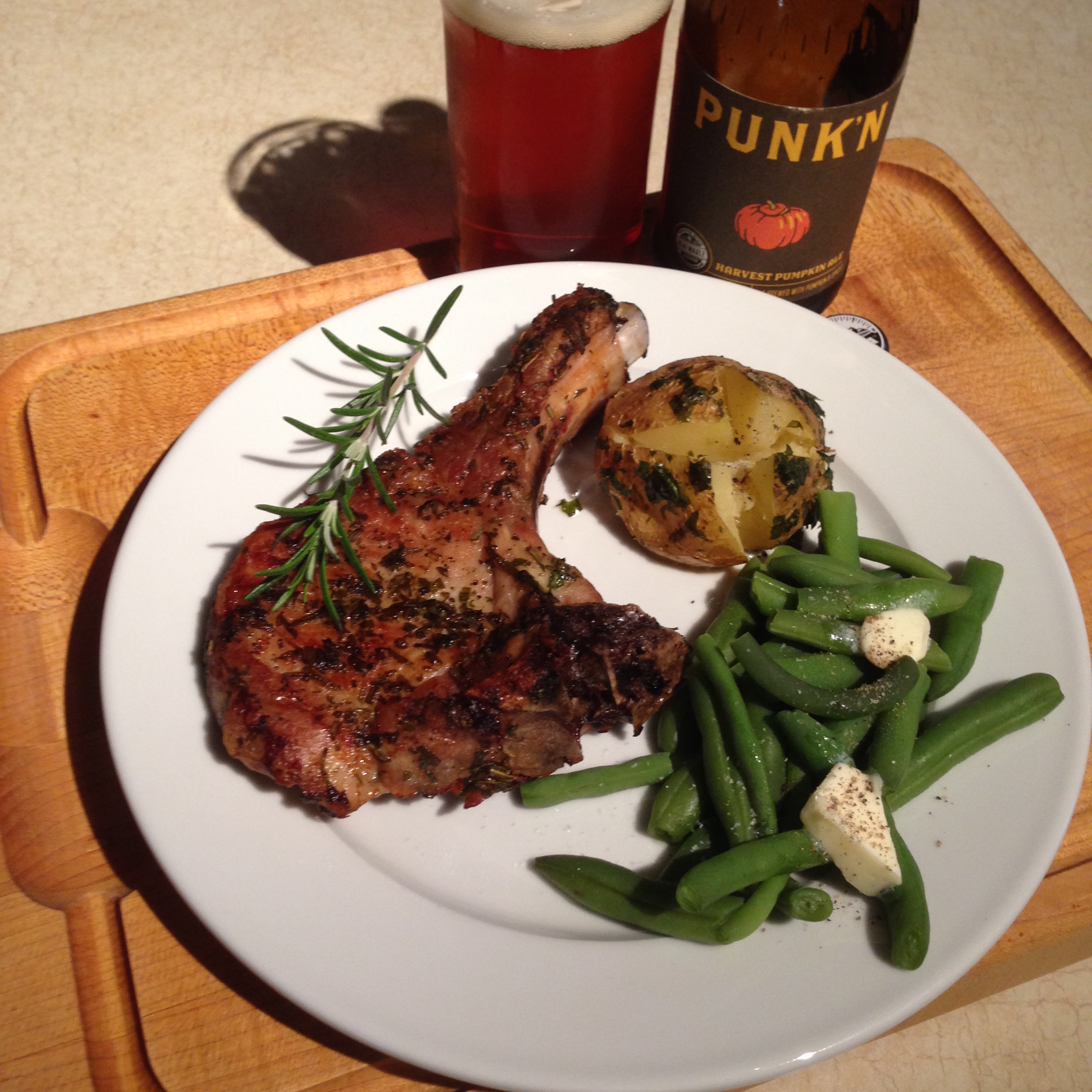 Rosemary Pork Rib Chop