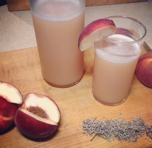 White Peach and Lavender Soda