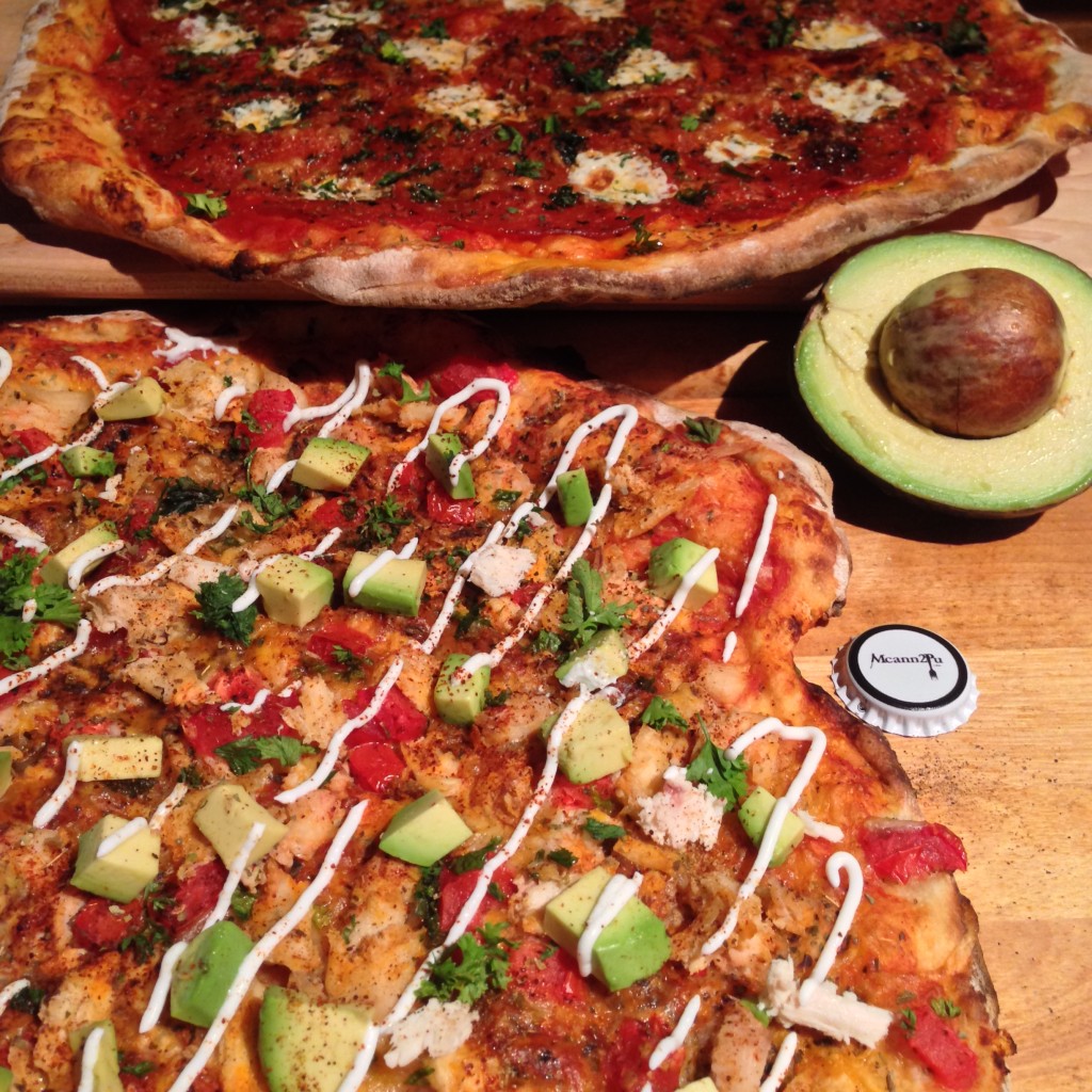 Chicken Taco Pizza with Avocado 