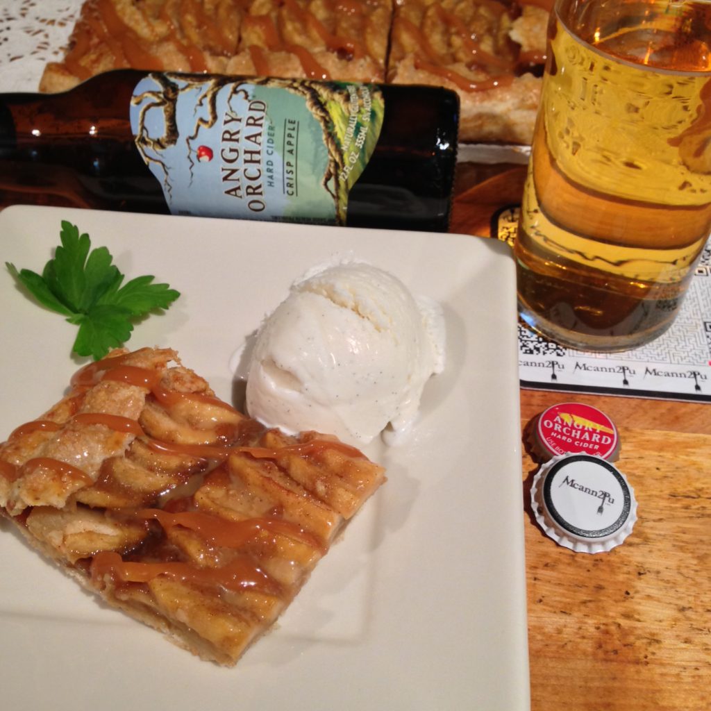 Caramel Apple Galette with Apple Cider Pairing.