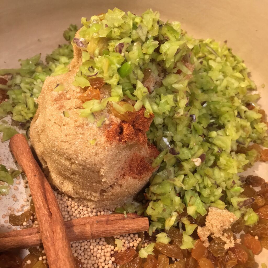 making green tomato relish