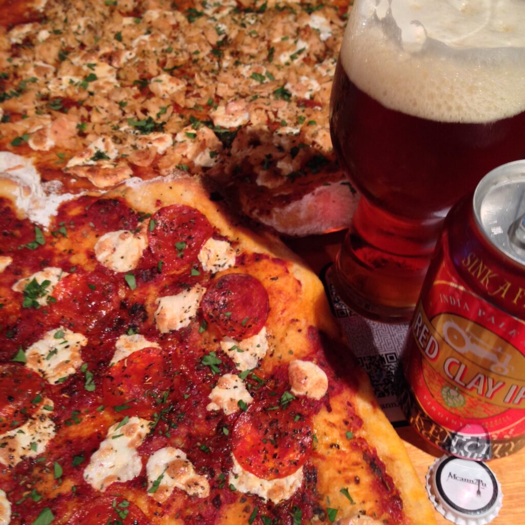 Wood-Fired Pizza with beer pairing. 