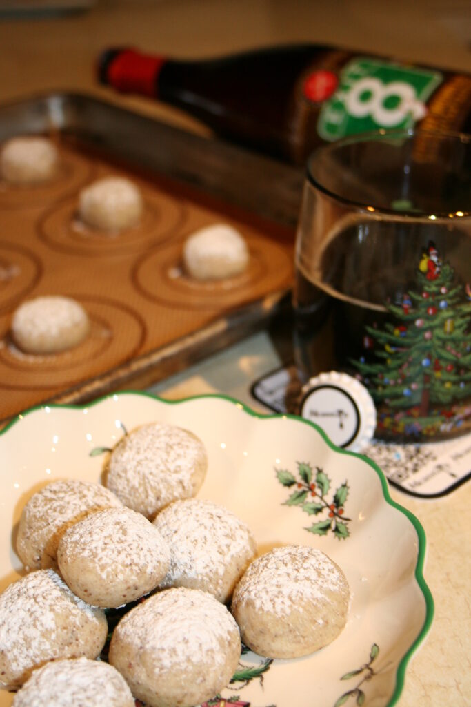 Christmas cookies paired with beer. 