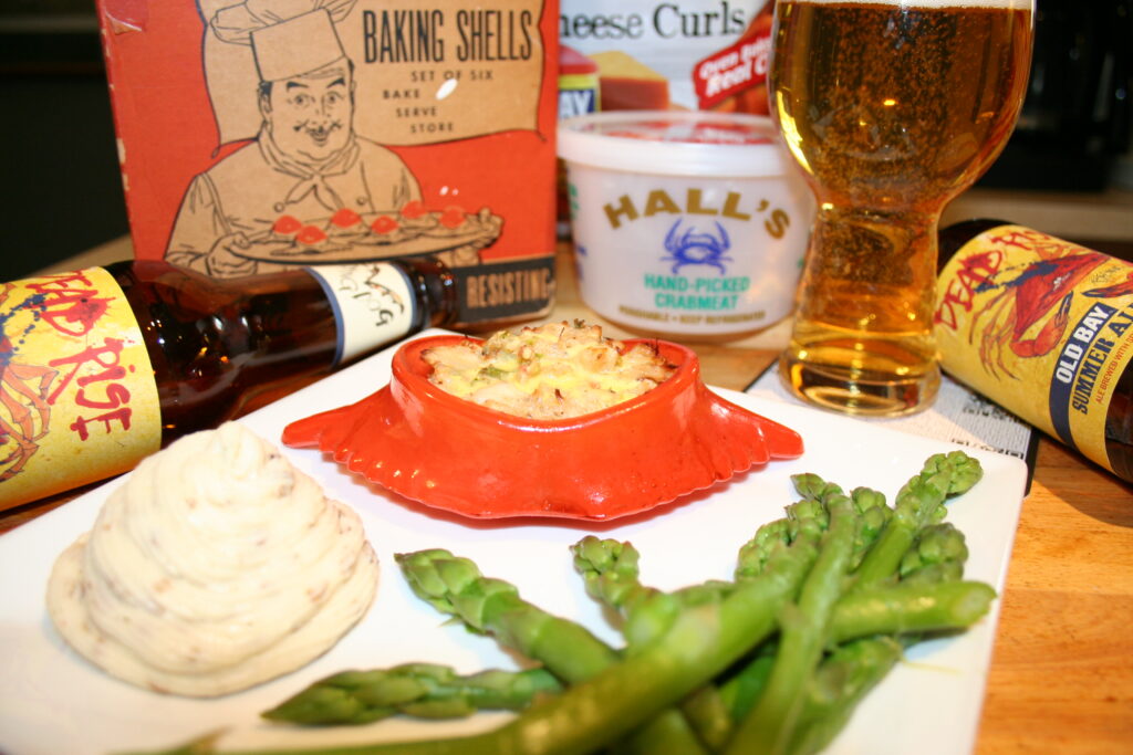 Crab Imperial with Beer Pairing